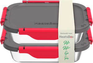Faitron - heatsbox - 2x uitbreidingsset - voor heatsbox style style+ go - rvs - inner dish