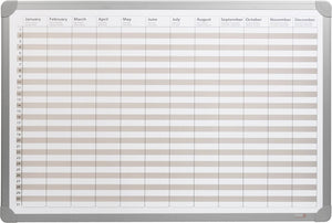Desq jaarplanner 4123 metaal wit