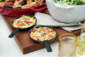 Staub koekenpan zwart - ø 12 cm 150 ml - geëmailleerde anti-aanbaklaag