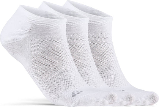 Craft core dry footies 3-pack unisex sportsokken - wit