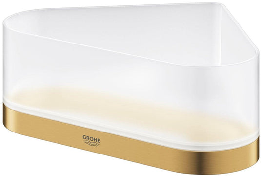 Grohe selection hoek douchetray met houder - cool sunrise geborsteld (mat goud) - 41038gn0