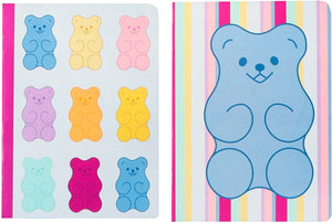 Kangaro schriften - b'log sweet candy - formaat a5 - met lijn - 2 stuks - met aarbeiengeur