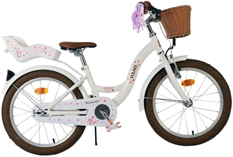 Afbeelding laden in galerijviewer, Volare blossom kinderfiets - meisjes - 18 inch - wit
