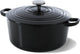 Bk bourgogne braadpan gietijzer 24cm 4.2l - inductie braadpan - gietijzeren braadpan - ovenbestendig tot 230 graden - deksel met druipringen - wit geëmailleerde binnenkant - zwart