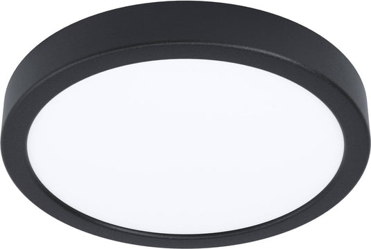 Eglo fueva 5 opbouwlamp - led - ø 21 cm - zwart wit - bewegingssensor