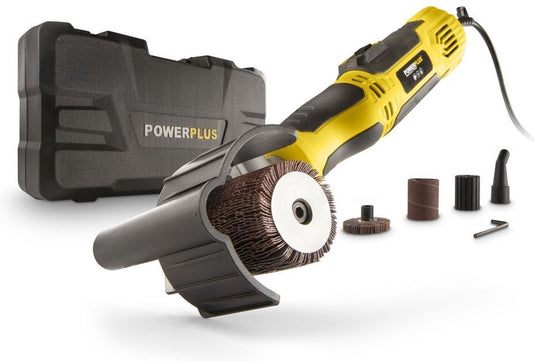 Powerplus elektrische schuurroller powx04950 - 310w schuurmachine - schuurbreedte 60mm - 3000min-1 - met opbergkoffer - met 4 acc.