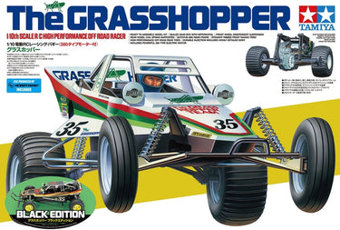 Tamiya modelbouwpakket militaire voertuigen - 47522 rc buggy - the grasshoper - zwarte editie rc plastic - 1:10 - modelbouw