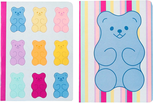 Kangaro schriften - b'log sweet candy - formaat a4 - met lijn - 2 stuks - met aarbeiengeur