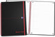 Oxford black n' red - notitieboek - a5 - gelijnd - 90g - softcover - zwart