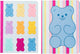 Kangaro schriften - b'log sweet candy - formaat a5 - met ruit 5mm - 2 stuks - met aarbeiengeur - an-122671-a