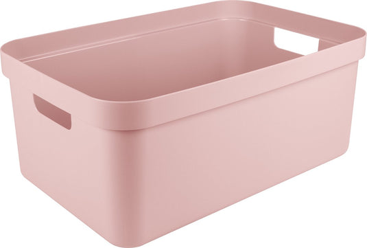 Sunware opbergbox sigma - kunststof - 45 liter - lichtroze - opberg dozen bakken - opbergers - 39 x 59 x 24 cm