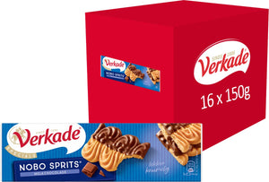 Verkade - koek - nobo sprits melkchocolade - 16 x 150 gram