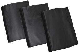 Proplus tentbeschermers voor stormband - set van 3 stuks - spanbandbeschermers - zwart