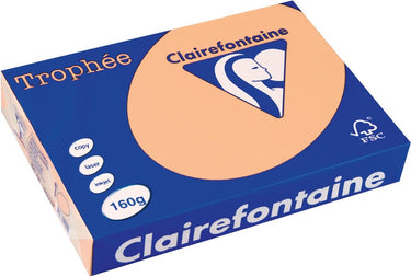 Clairefontaine trophée pastel a4 zalm 160 g 250 vel