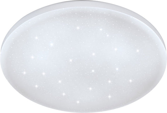 Eglo frania-s plafondlamp - led - ø 22 cm - wit - glinsterend