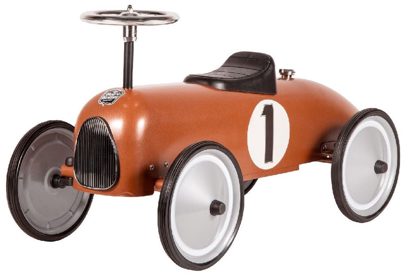 Afbeelding laden in galerijviewer, Retro roller loopauto chester brons
