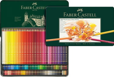 Faber-castell kleurpotloden - polychromos - 120 stuks in blik - fc-110011