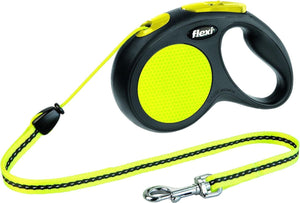 Flexi new neon - rollijn hondenriem - m - 5 meter - middelgrote honden