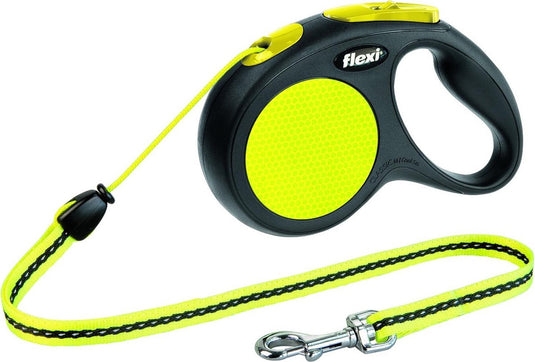 Flexi new neon - rollijn hondenriem - m - 5 meter - middelgrote honden