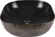 Differnz safari waskom 41.5x41.5x14cm keramiek snake zwart goud