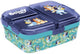 Stor bluey kinderlunchbox – broodtrommel met 4 vakken voor kinderen vanaf 4 jaar - vaatwasserbestendig bpa-vrij - blauw turquoise
