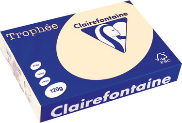 Clairefontaine - trophée pastel - crème - a4 - 120 grams - 250 vel