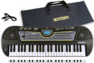 Bontempi spa bontempi - digitaal keyboard - 49 toetsen + adaptor + tas