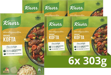 Knorr wereldgerechten kofta - griekse - snel, makkelijk en met lekker veel groente - 6 x 303 g