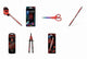 Staedtler noris back to school - schoolset - potloden, kleurpotloden, passer en schaar - koraalrood