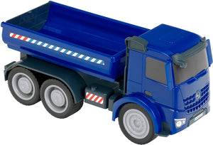 Klein toys mercedes - benz - arcos kiepwagen - blauw - schaal 1:24 - speelgoed