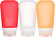 Human gear - gotoob+ 3-pack - herbruikbaar - reisflesje - flacon - lekvrij - medium - 74ml - clear red orange