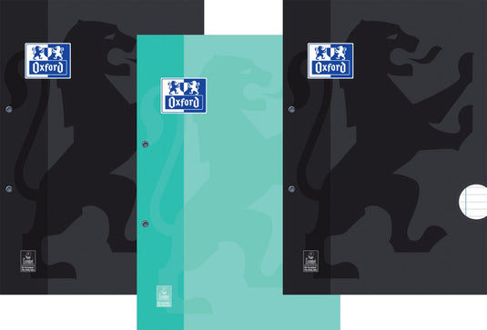 Oxford voordeelpak - cursusblokken - 3x a4 - ruit 5mm - schrijfblok - 100 vel
