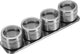 Westmark kruidenrek met 4 roestvrijstalen kruidenpotjes ø 6,5 cm, 5-delige set, inhoud per potje ca. 40 ml, roestvrij staal, 65152260