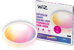 Wiz plafondlamp superslim - diameter: 56 cm - gekleurd en wit licht - slimme led verlichting - geïntegreerde led - 32w - wit - wi-fi