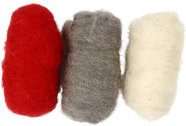 Creativ company cc creotime gekaarde wol set 3x10gr rustiek
