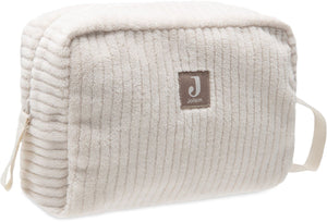 Jollein luieretui - cloudy rib - baby toilettas - 21x14cm - oatmeal
