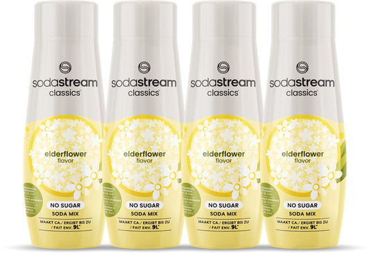 Sodastream elderflower zero siroop - 4 pack