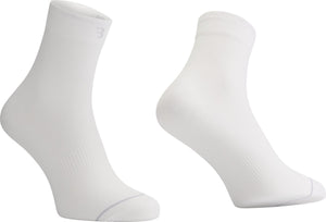 Bbb cycling fietssokken wit - 3 paar - lengte: 13cm - duurzame wielrensokken zomer - maat 44 47 - fietssokken heren en dames - combifeet bso-20
