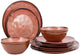 Bo-camp servies - halo - 12-delig - melamine - clay