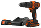 Black+decker bdchd18 - accuboormachine - udarowa functie - 18v - 2,0 ah