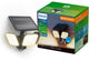 Philips led philips ultraefficient zyren wandlamp - solar beveiligingslamp - floodlight - bewegingssensor - helder wit licht: 3000k - 24,5w - zwart - twee lichtstanden - schemersensor - zonne-energie - waterbestendig