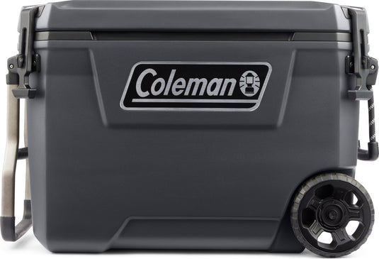 Coleman 65qt convoy cooler - 66 liter koelbox – 5 dagen ijs – koelbox met wielen - grijs