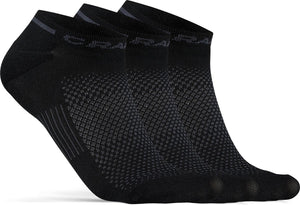 Craft active shaftless sock 3-pack unisex sportsokken - zwart