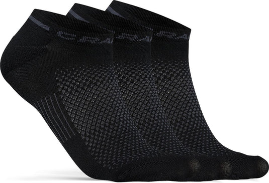 Craft active shaftless sock 3-pack unisex sportsokken - zwart