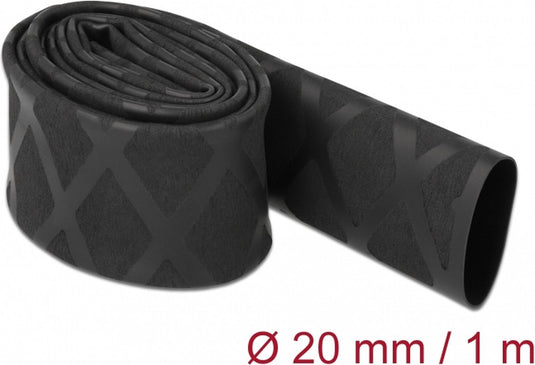 Delock 19593 - heat shrink tube - black - polyolefin - 100 cm - 2 cm - 1 pc(s)