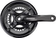 Shimano fc-ty501-2 crankstel 46 30t 2x7 8-speed – vierkante as, zwart, voor mtb en trekkingfiets