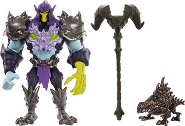 Mattel masters of the universe he-man and the savage eternia skeletor actiefiguur