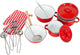 Small foot - pannen en kookgerei set rood, 11dlg.