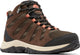 Columbia redmond iii mid waterproof dames wandelschoenen - cordovan, dark coral