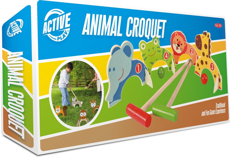 Afbeelding laden in galerijviewer, Tactic houten dieren croquet set
